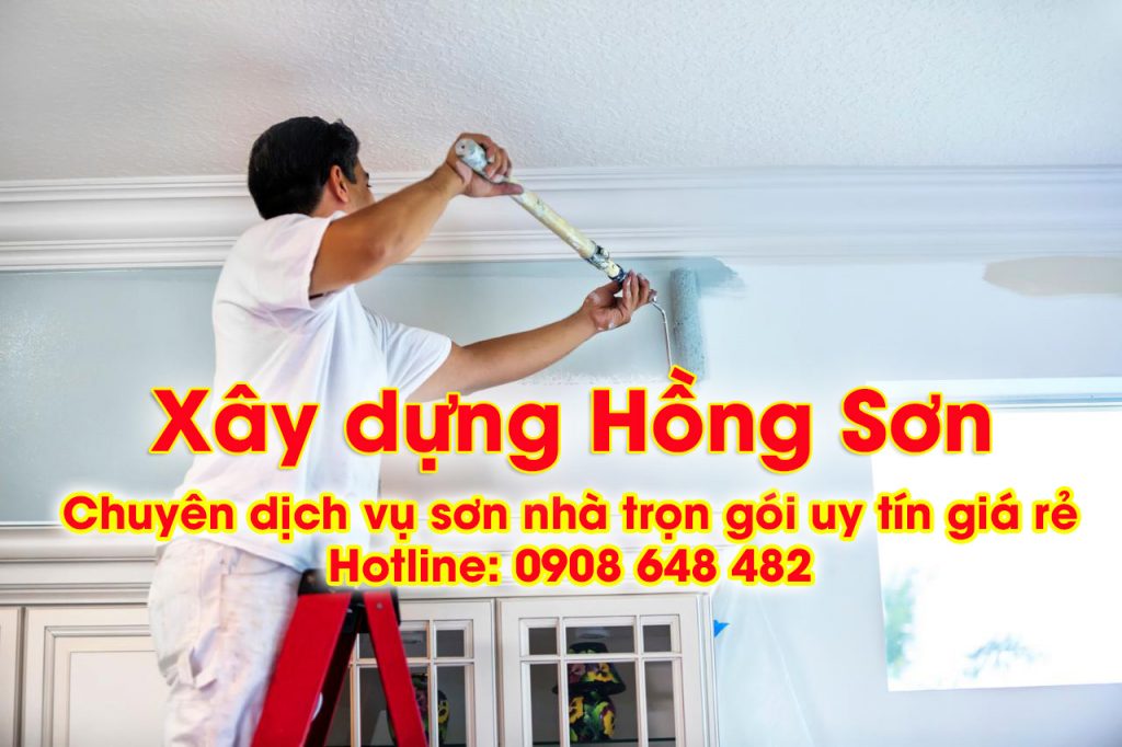 Thợ sơn nhà giá rẻ Hồng Sơn